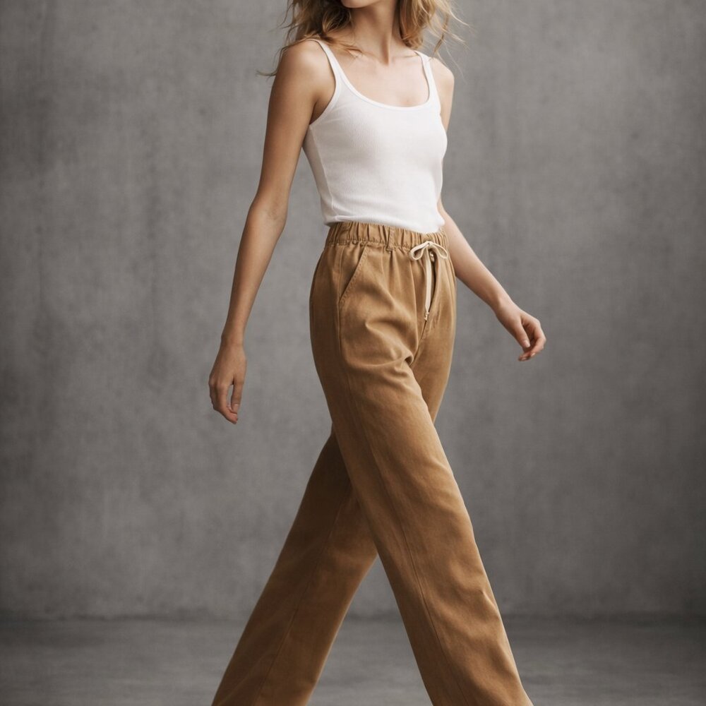 Peyton Cotton Boxy Pants